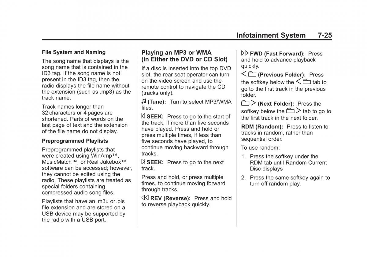 Chevrolet GMC Suburban X 10 owners manual / page 245