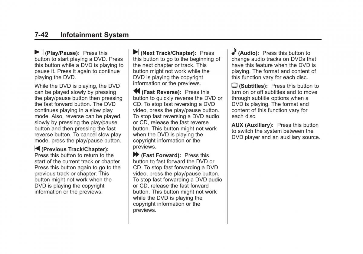 Chevrolet GMC Suburban X 10 owners manual / page 262