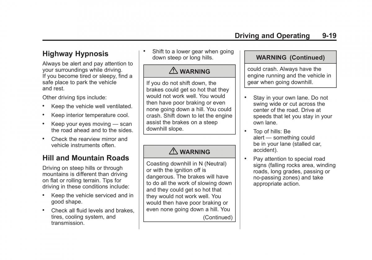 Chevrolet GMC Suburban X 10 owners manual / page 307