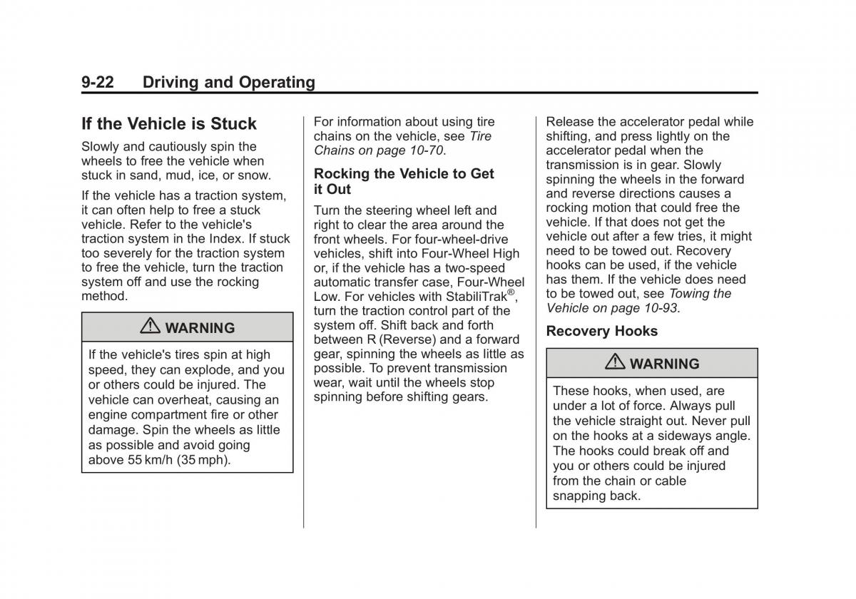 Chevrolet GMC Suburban X 10 owners manual / page 310