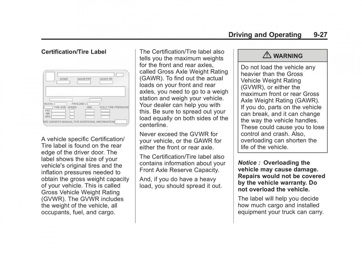 Chevrolet GMC Suburban X 10 owners manual / page 315