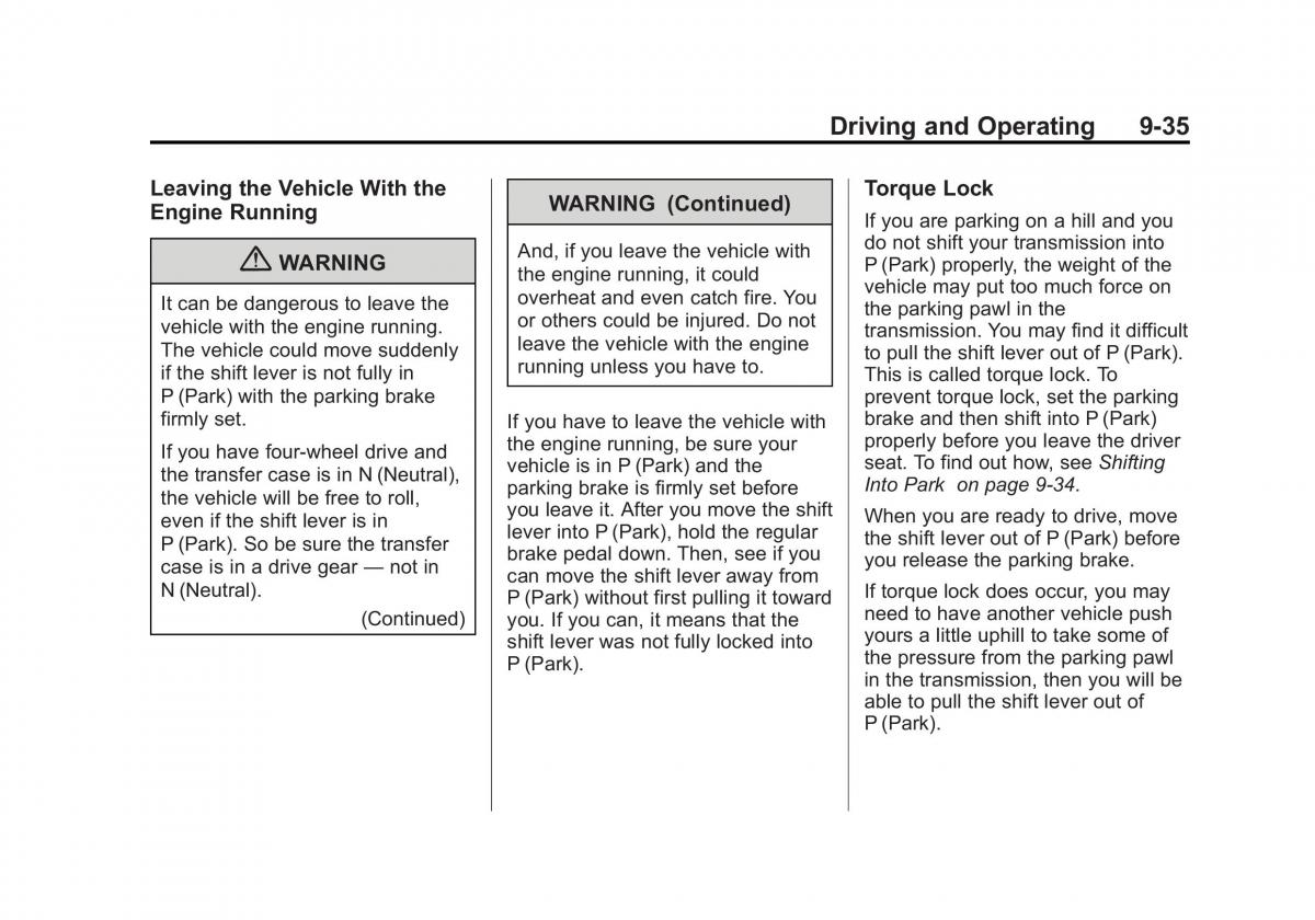 Chevrolet GMC Suburban X 10 owners manual / page 323