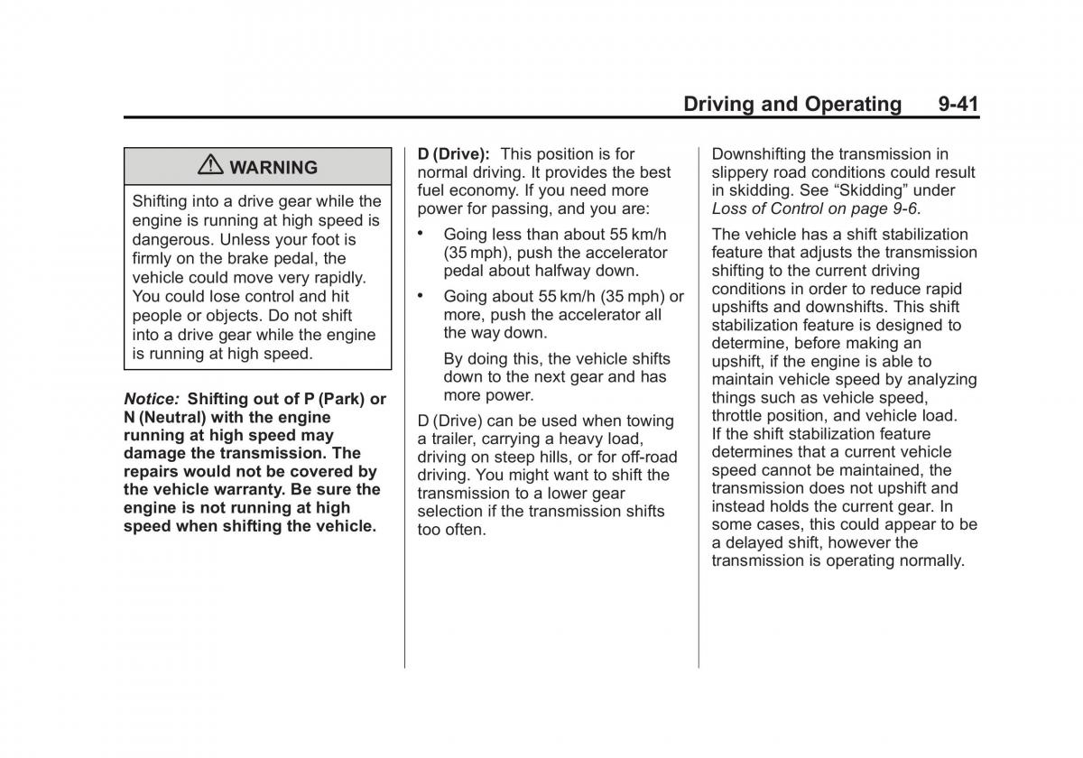 Chevrolet GMC Suburban X 10 owners manual / page 329