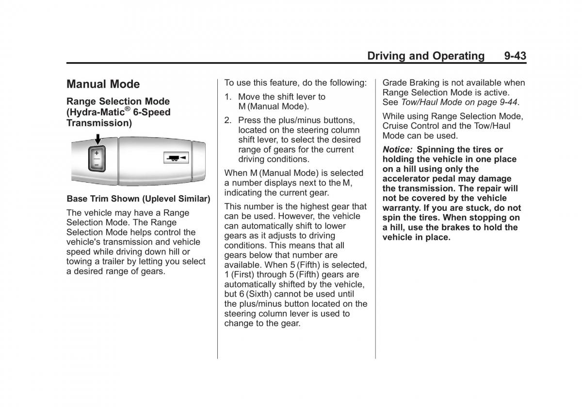 Chevrolet GMC Suburban X 10 owners manual / page 331