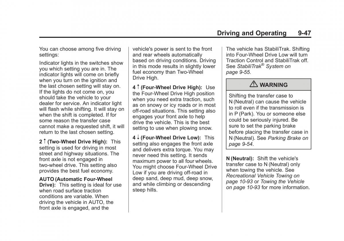 Chevrolet GMC Suburban X 10 owners manual / page 335