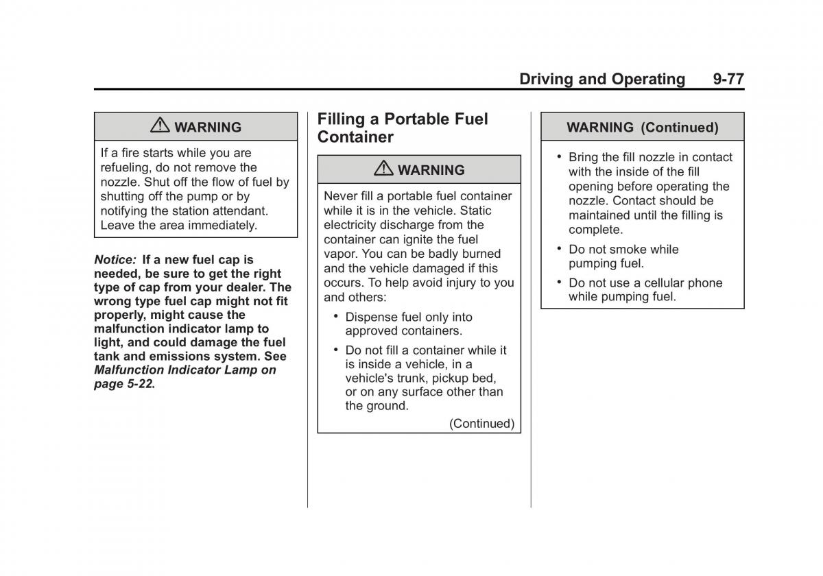 Chevrolet GMC Suburban X 10 owners manual / page 365