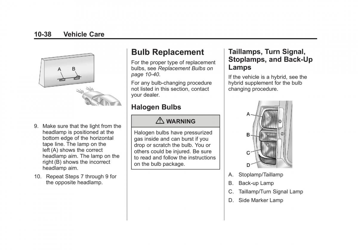 Chevrolet GMC Suburban X 10 owners manual / page 428