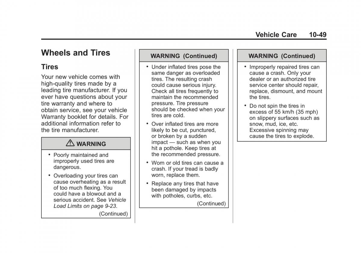 Chevrolet GMC Suburban X 10 owners manual / page 439