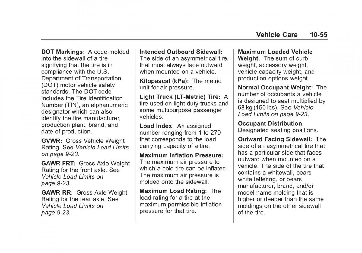 Chevrolet GMC Suburban X 10 owners manual / page 445