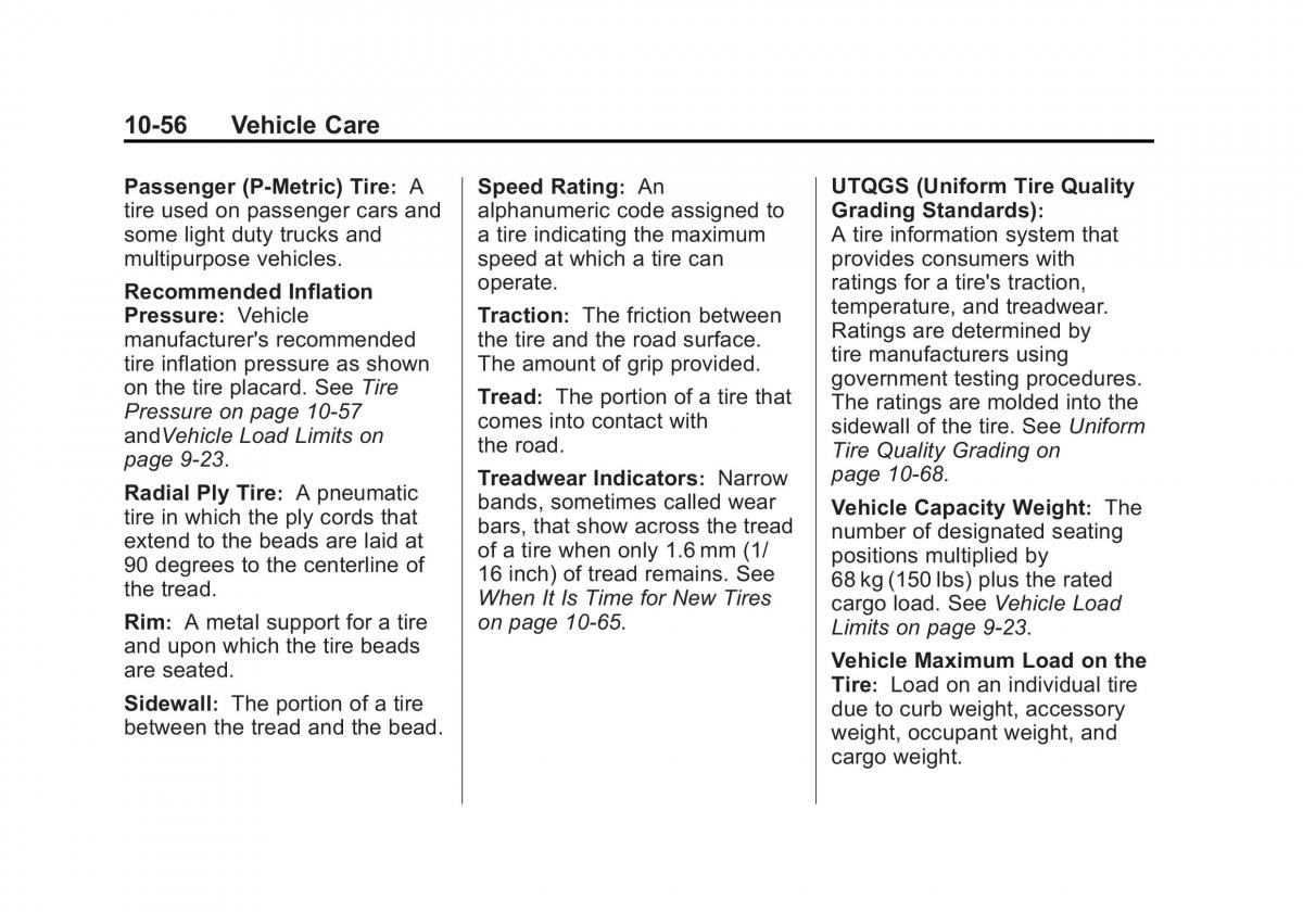 Chevrolet GMC Suburban X 10 owners manual / page 446