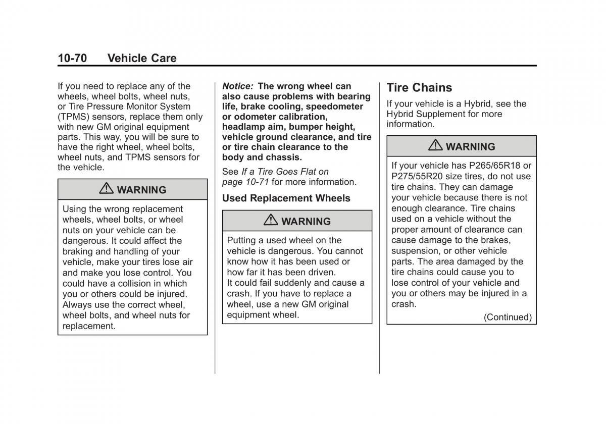 Chevrolet GMC Suburban X 10 owners manual / page 460