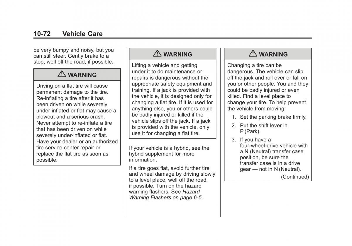 Chevrolet GMC Suburban X 10 owners manual / page 462