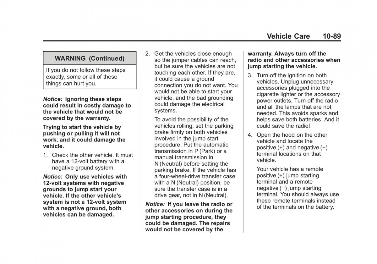 Chevrolet GMC Suburban X 10 owners manual / page 479