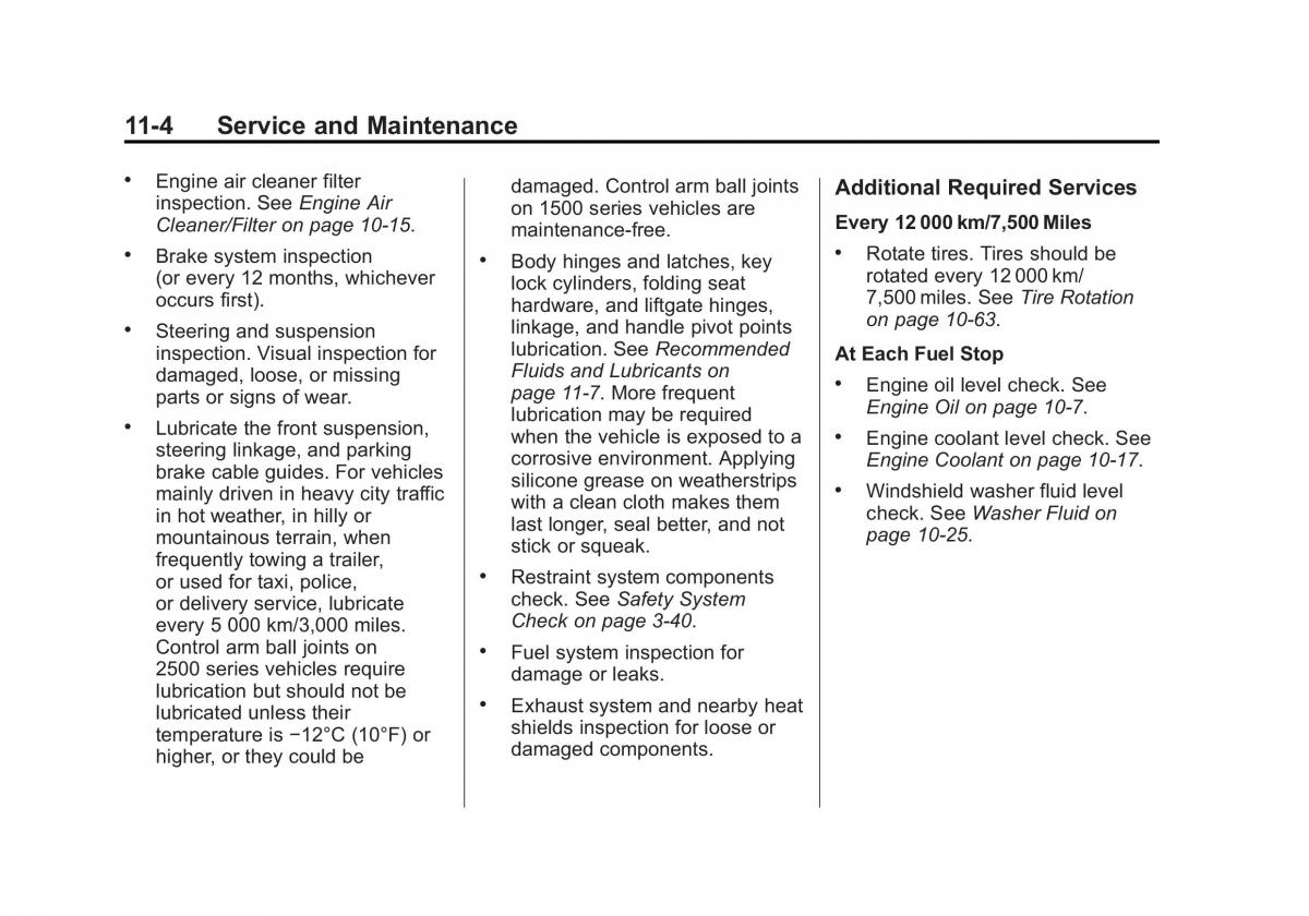 Chevrolet GMC Suburban X 10 owners manual / page 500