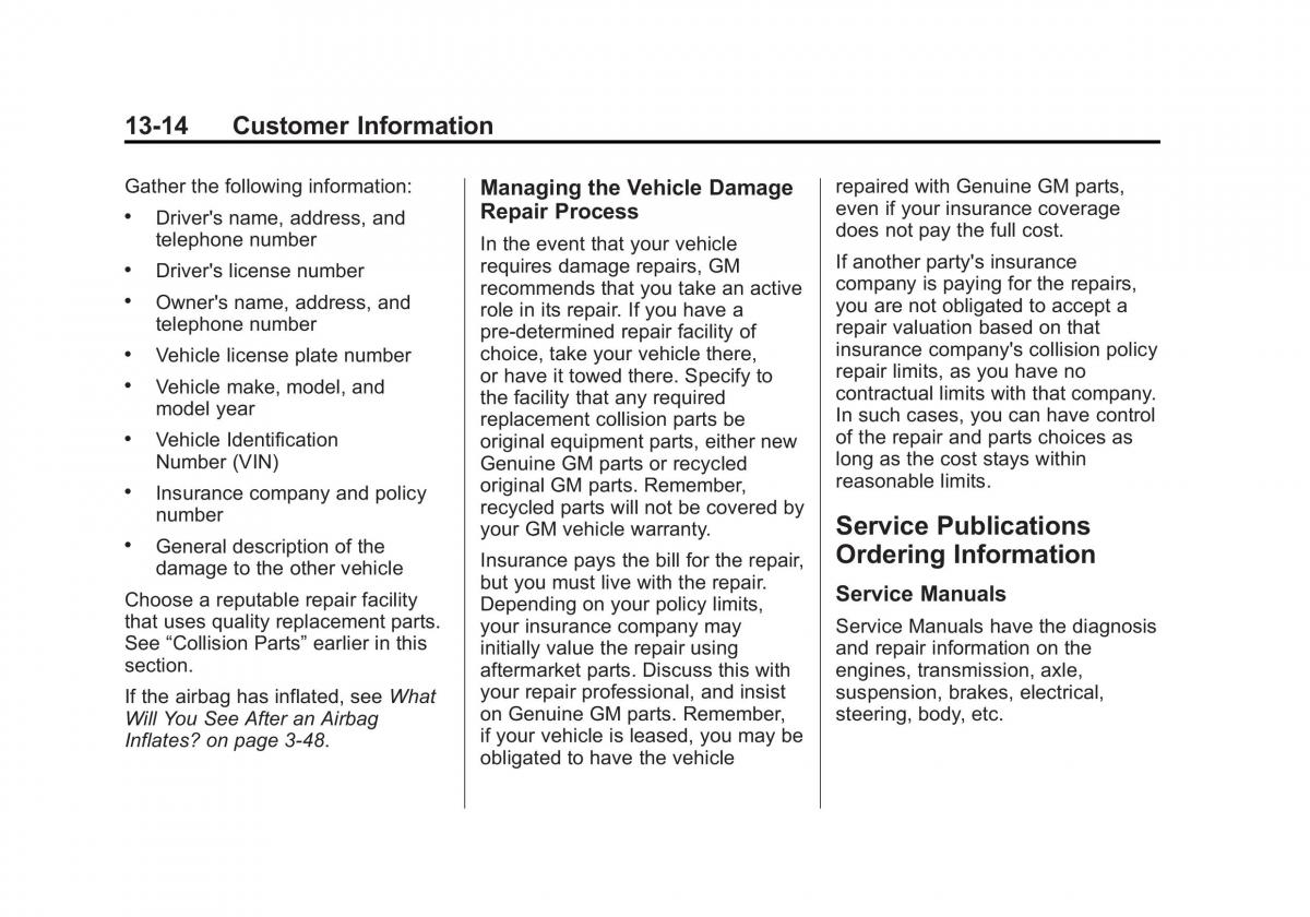 Chevrolet GMC Suburban X 10 owners manual / page 526