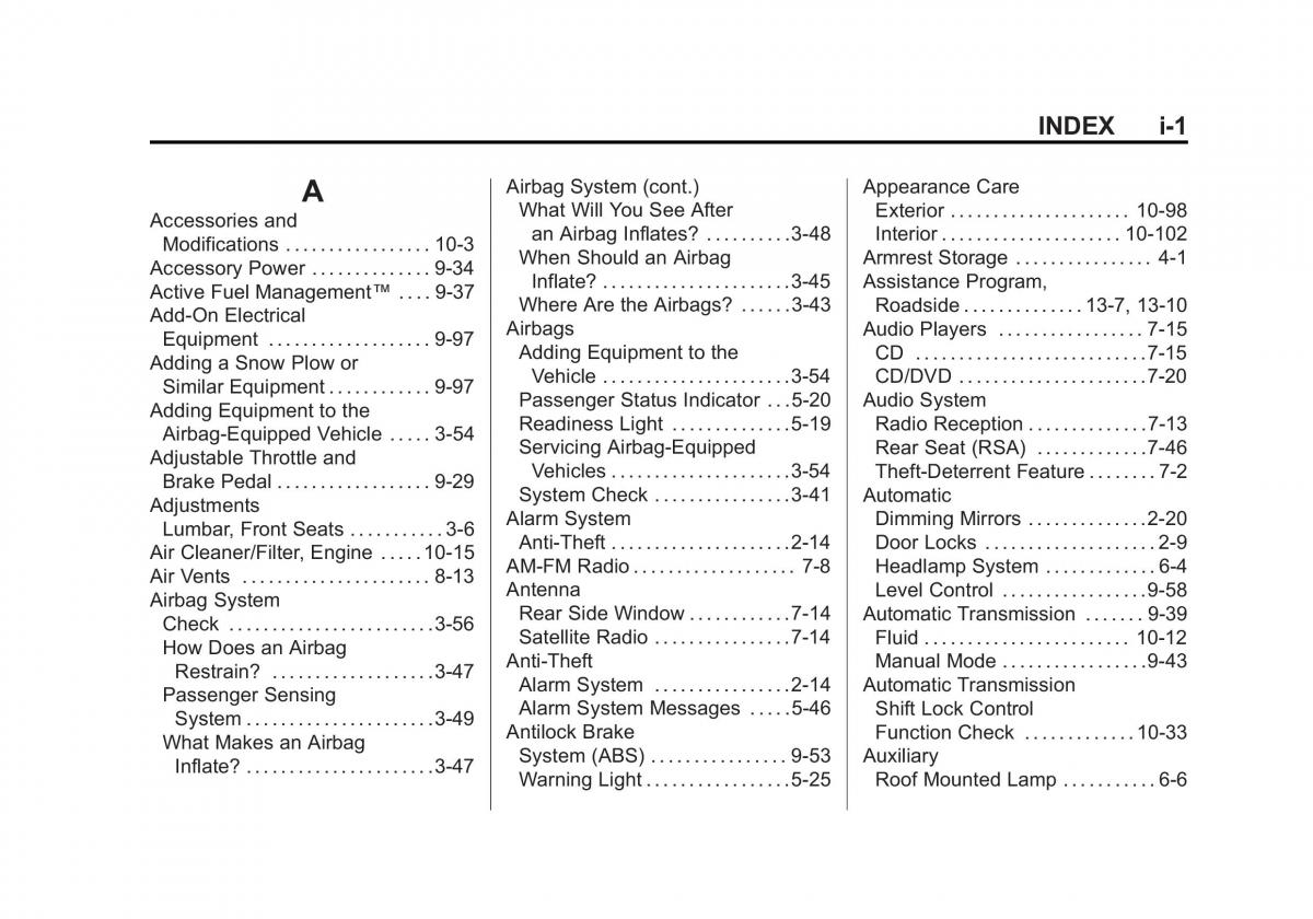 Chevrolet GMC Suburban X 10 owners manual / page 531