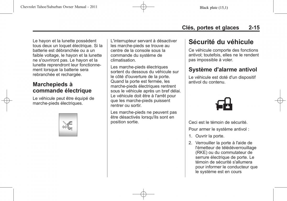 Chevrolet GMC Suburban X 10 manuel du proprietaire / page 55