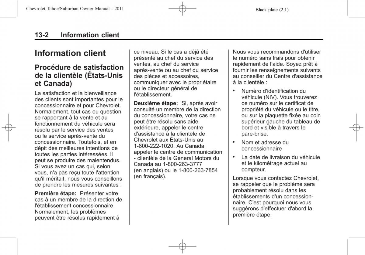 Chevrolet GMC Suburban X 10 manuel du proprietaire / page 560