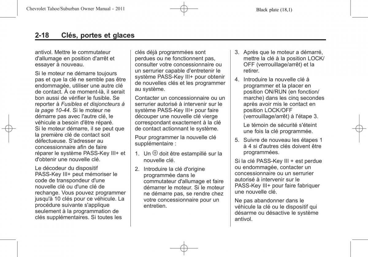 Chevrolet GMC Suburban X 10 manuel du proprietaire / page 58