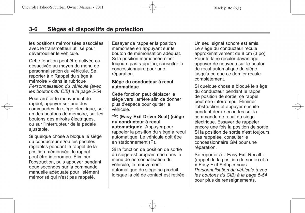 Chevrolet GMC Suburban X 10 manuel du proprietaire / page 72