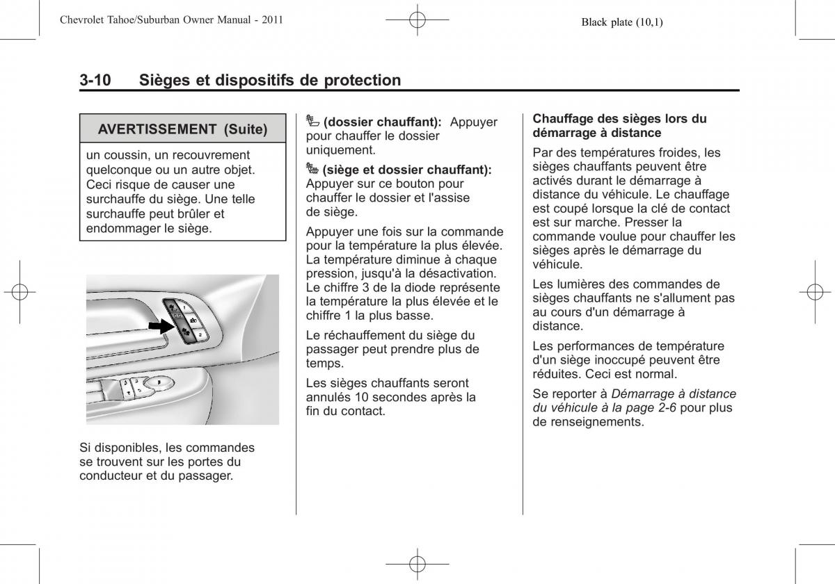 Chevrolet GMC Suburban X 10 manuel du proprietaire / page 76