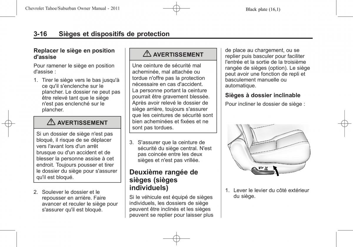 Chevrolet GMC Suburban X 10 manuel du proprietaire / page 82