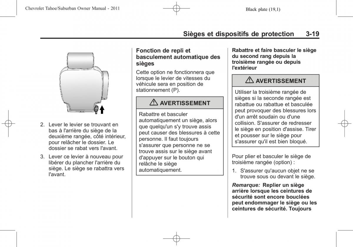 Chevrolet GMC Suburban X 10 manuel du proprietaire / page 85