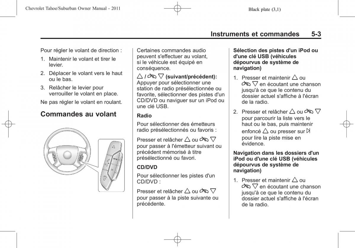 Chevrolet GMC Suburban X 10 manuel du proprietaire / page 157