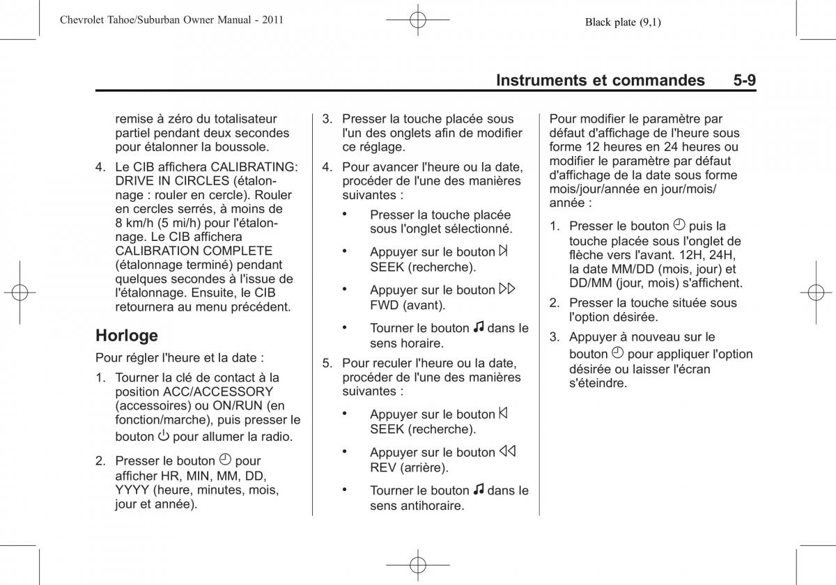 Chevrolet GMC Suburban X 10 manuel du proprietaire / page 163