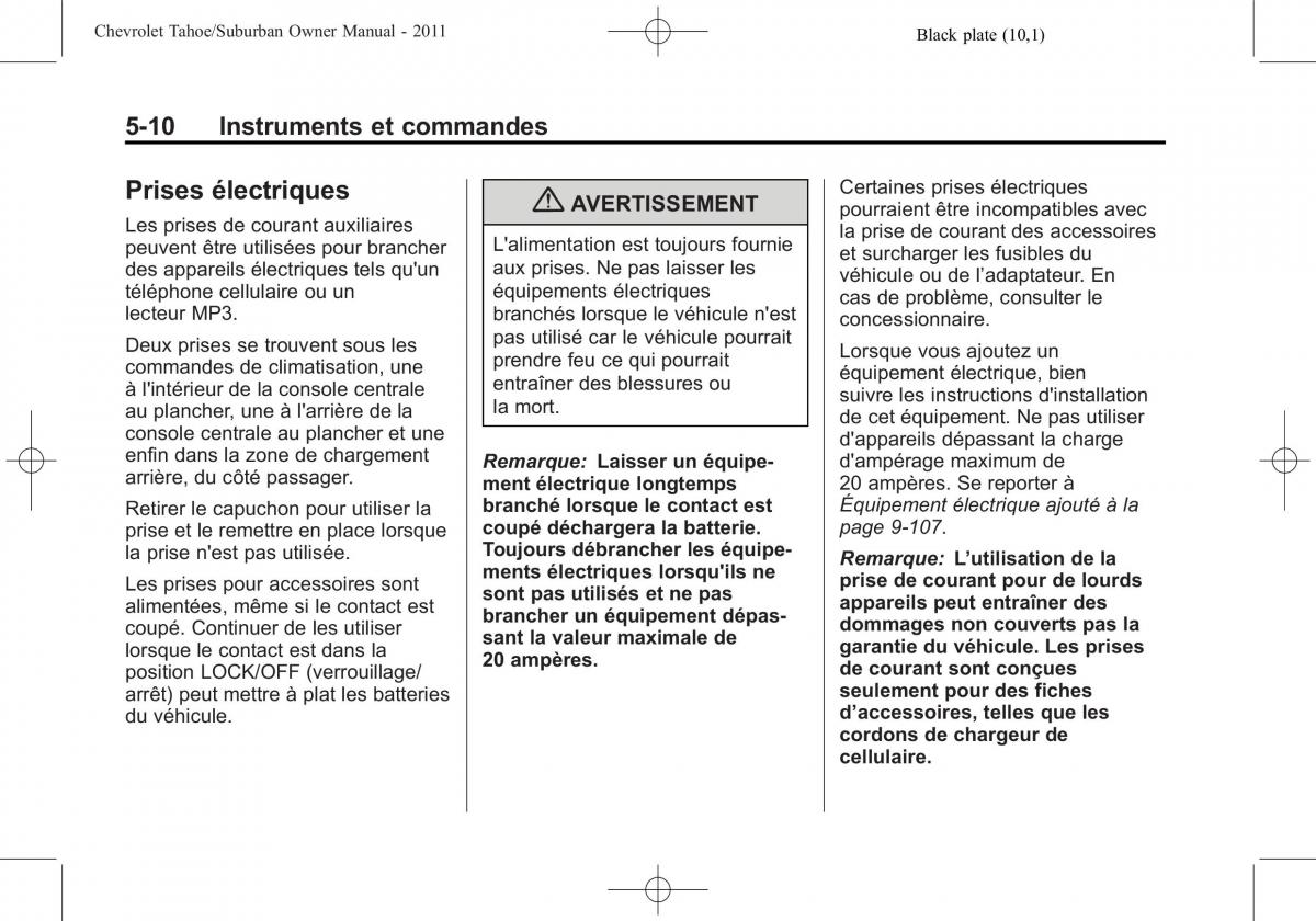 Chevrolet GMC Suburban X 10 manuel du proprietaire / page 164