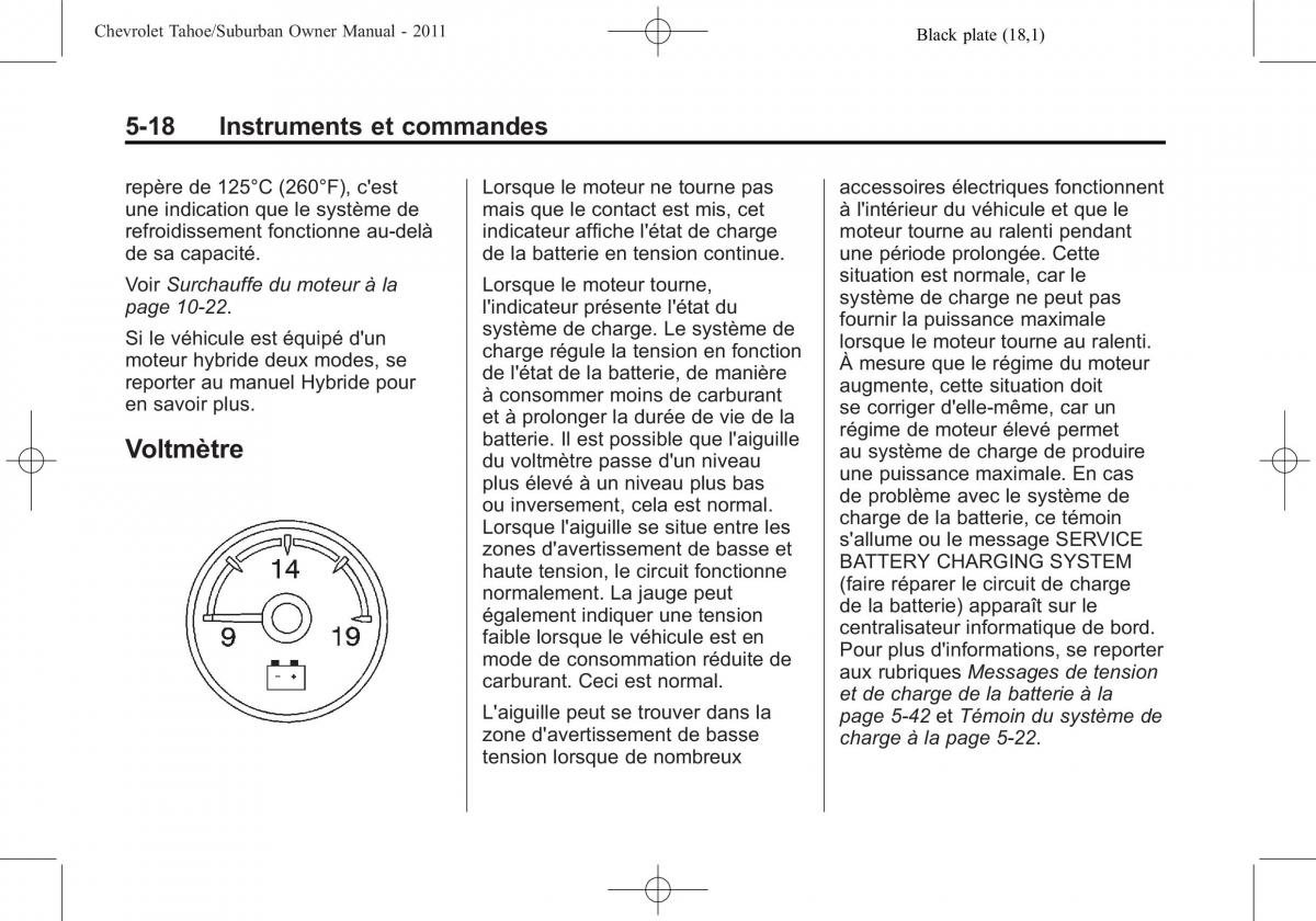 Chevrolet GMC Suburban X 10 manuel du proprietaire / page 172