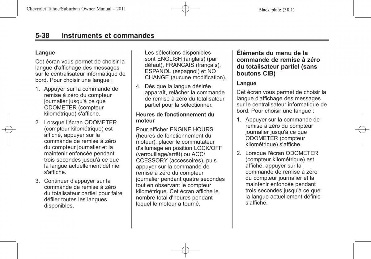 Chevrolet GMC Suburban X 10 manuel du proprietaire / page 192