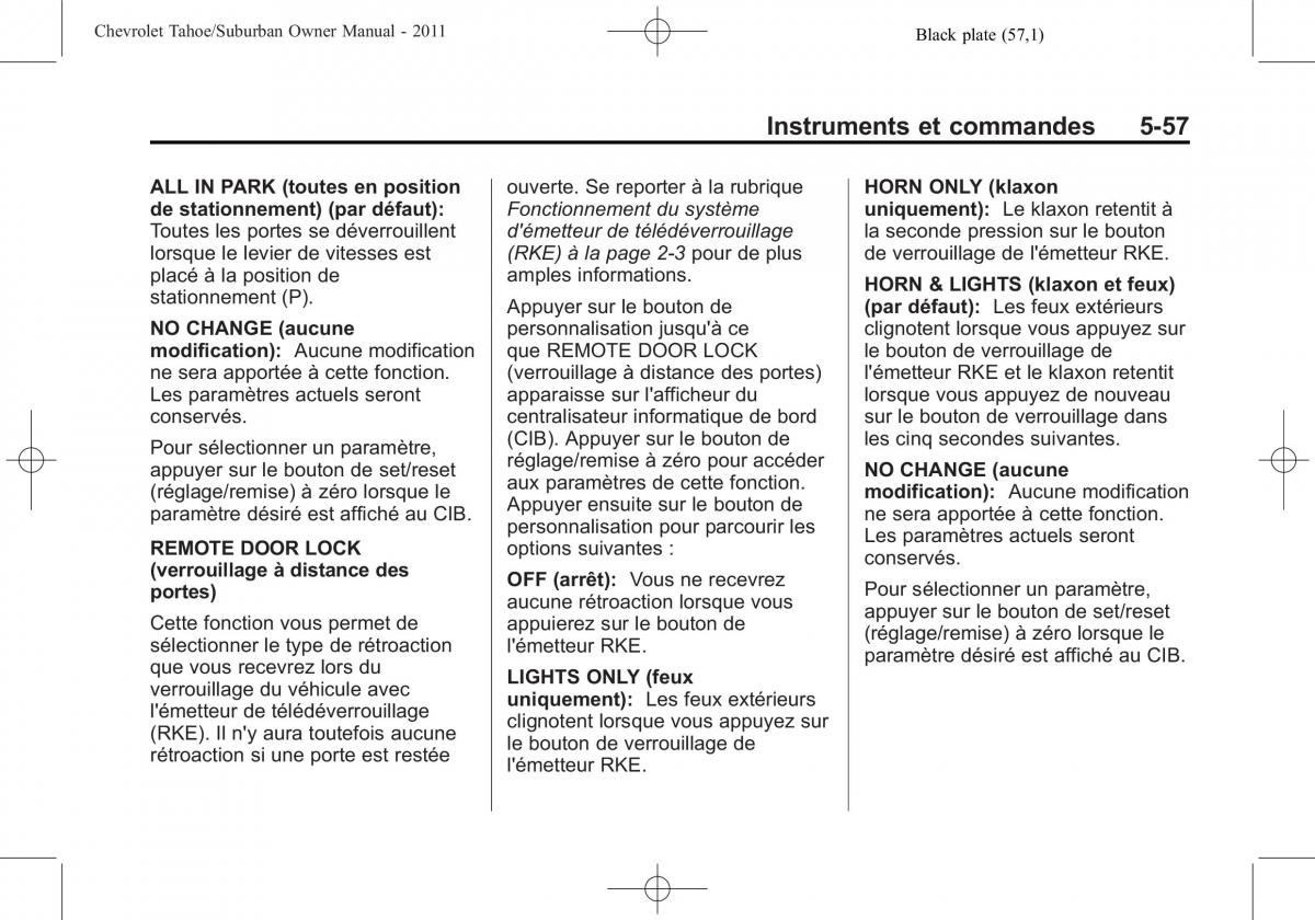 Chevrolet GMC Suburban X 10 manuel du proprietaire / page 211