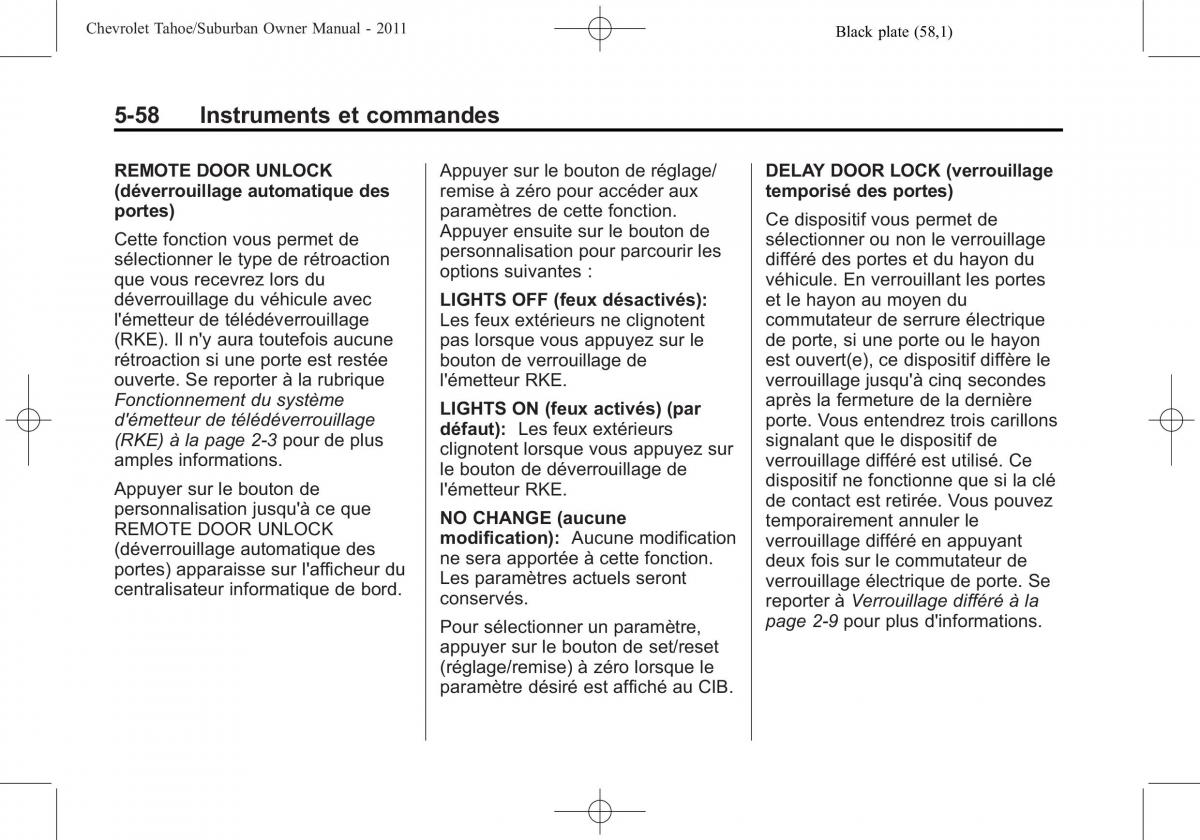 Chevrolet GMC Suburban X 10 manuel du proprietaire / page 212