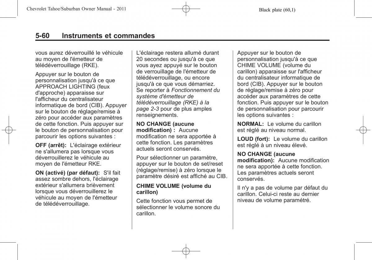 Chevrolet GMC Suburban X 10 manuel du proprietaire / page 214