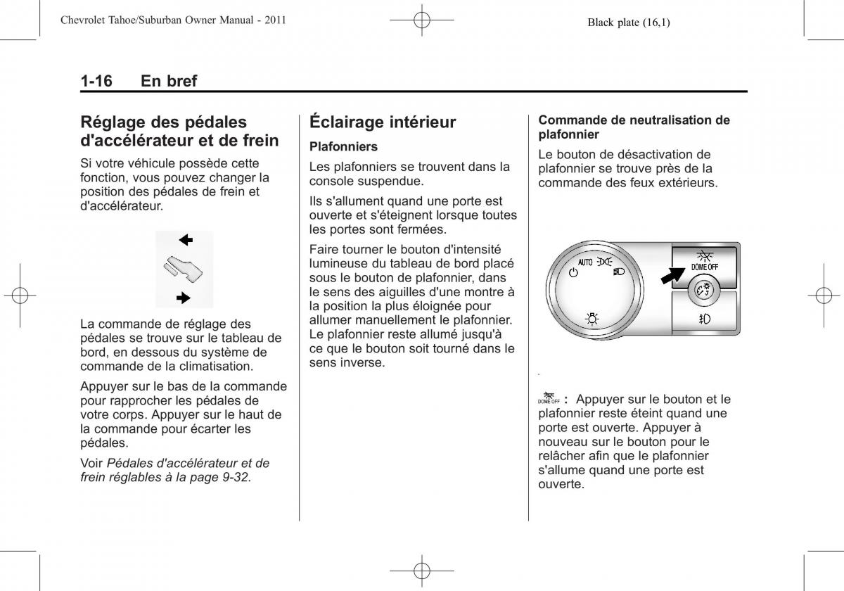 Chevrolet GMC Suburban X 10 manuel du proprietaire / page 22