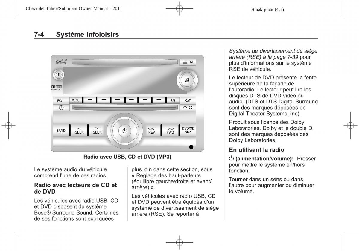 Chevrolet GMC Suburban X 10 manuel du proprietaire / page 240