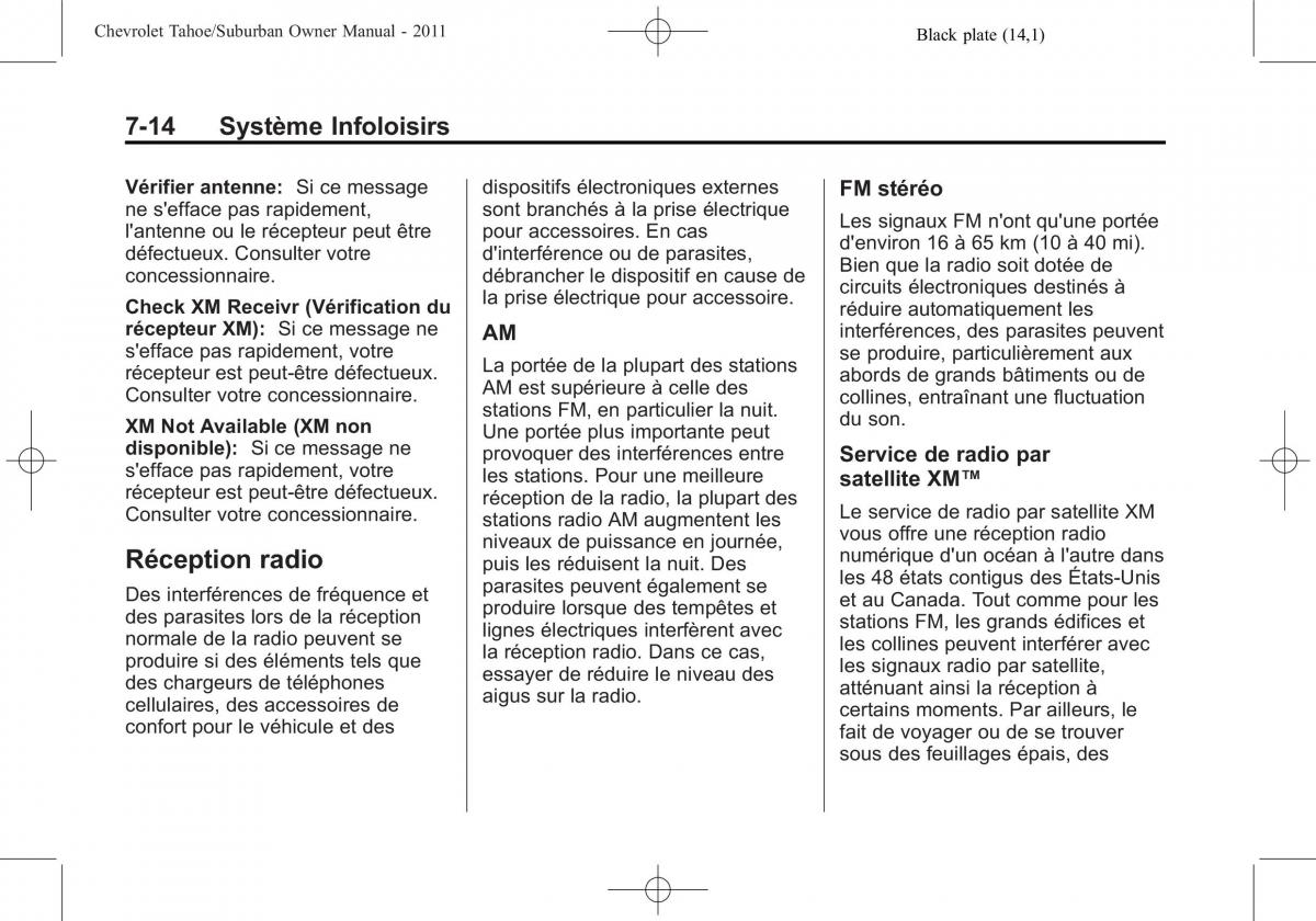 Chevrolet GMC Suburban X 10 manuel du proprietaire / page 250