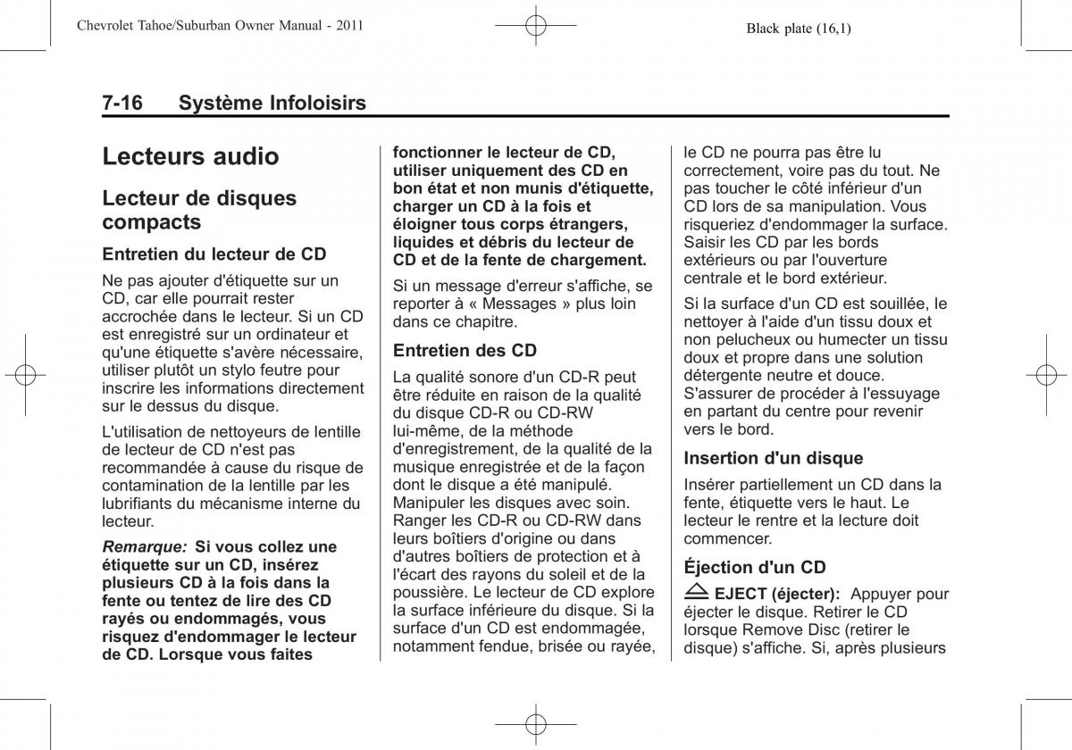 Chevrolet GMC Suburban X 10 manuel du proprietaire / page 252