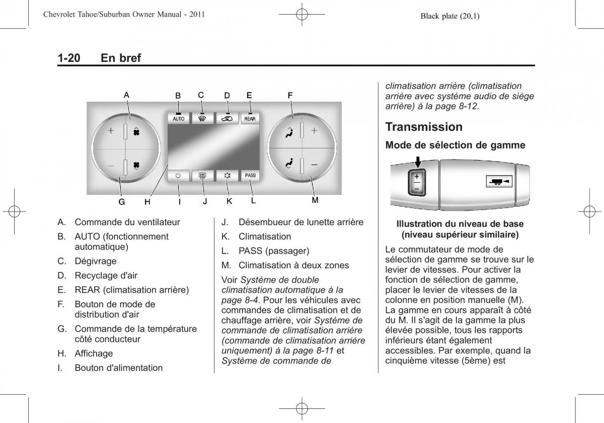 Chevrolet GMC Suburban X 10 manuel du proprietaire / page 26