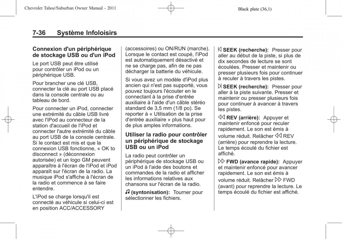 Chevrolet GMC Suburban X 10 manuel du proprietaire / page 272