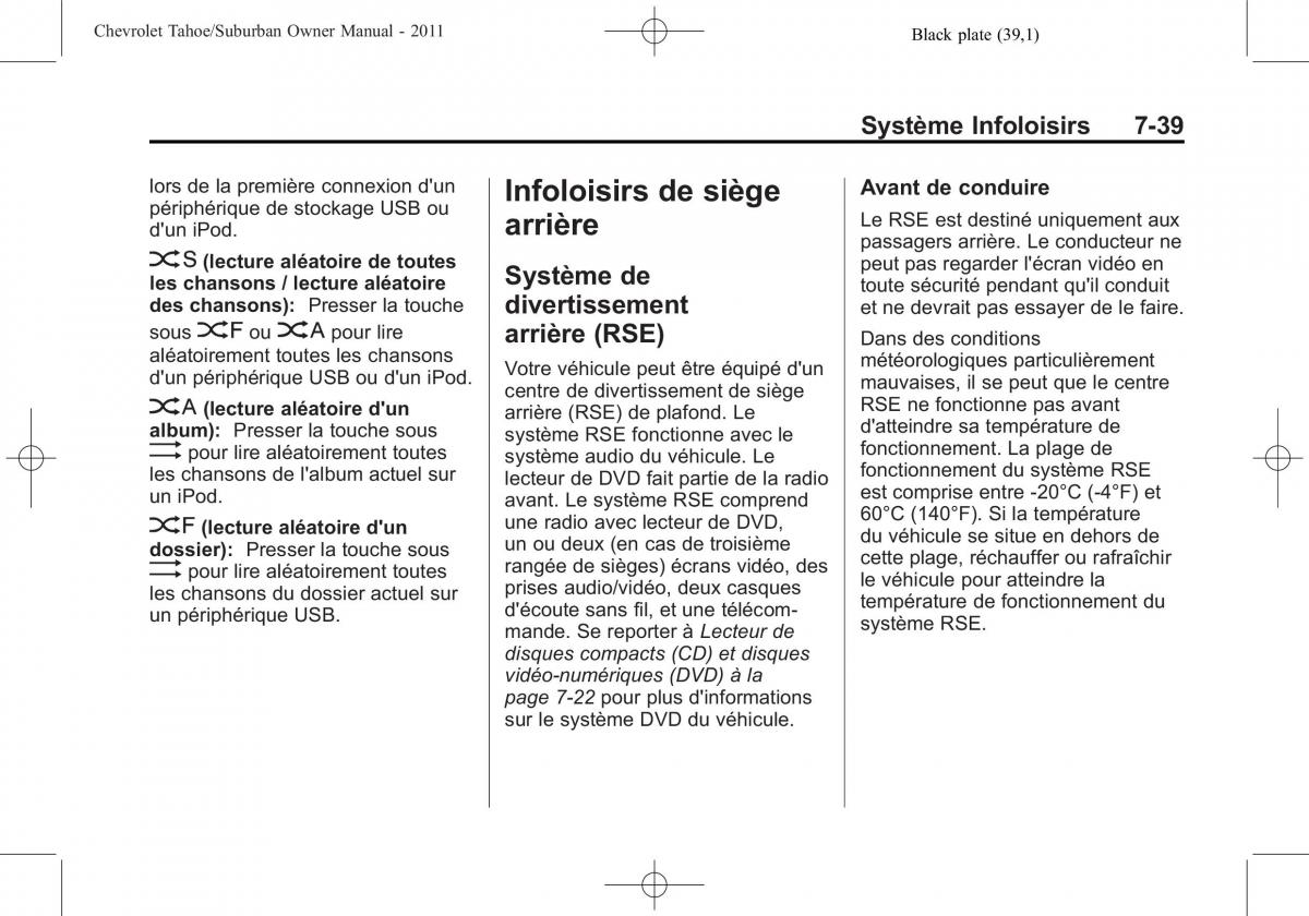 Chevrolet GMC Suburban X 10 manuel du proprietaire / page 275