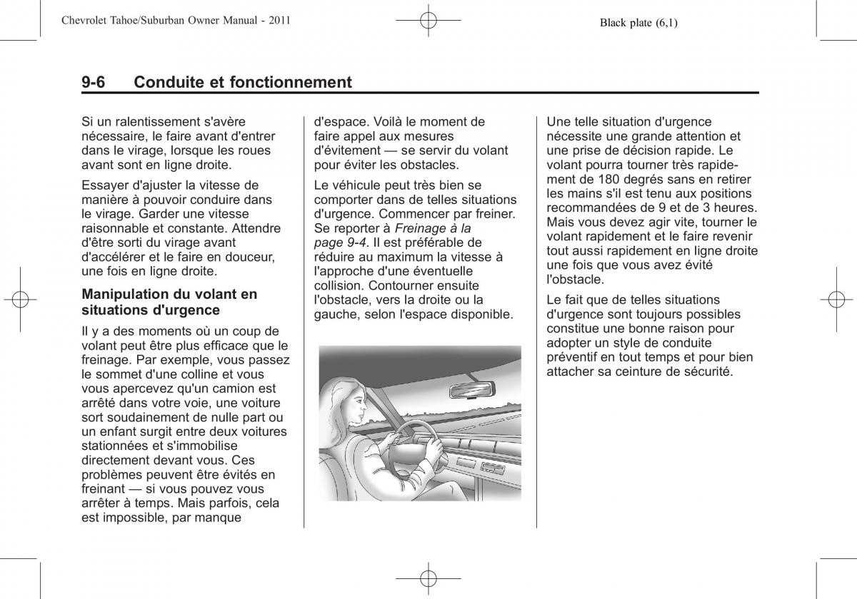 Chevrolet GMC Suburban X 10 manuel du proprietaire / page 316