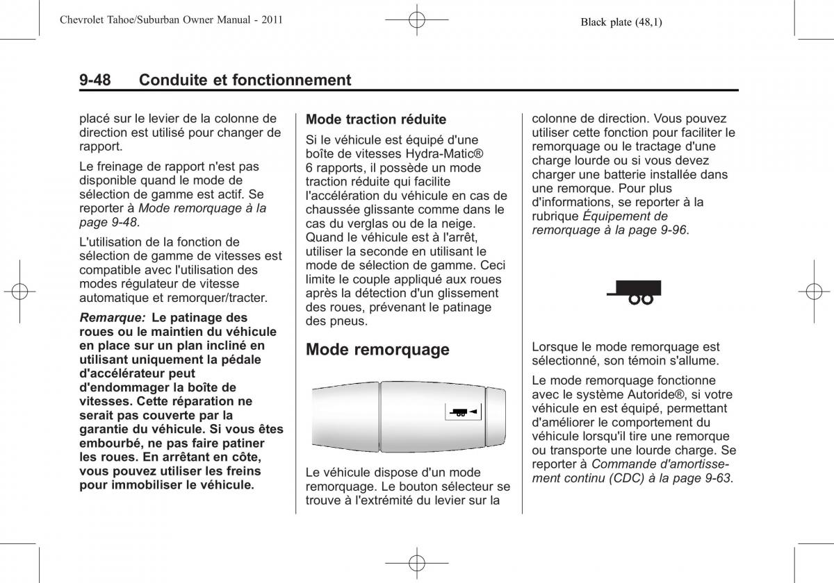 Chevrolet GMC Suburban X 10 manuel du proprietaire / page 358