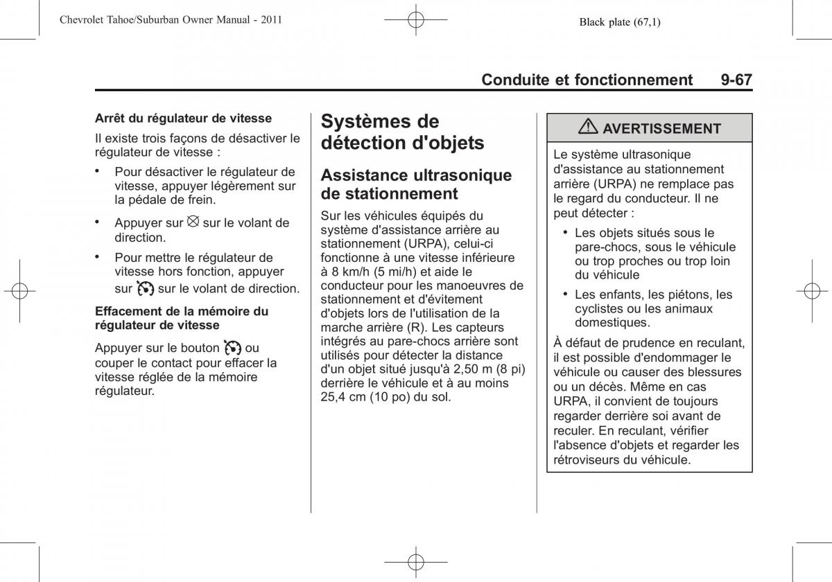 Chevrolet GMC Suburban X 10 manuel du proprietaire / page 377