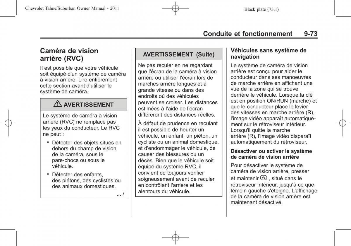 Chevrolet GMC Suburban X 10 manuel du proprietaire / page 383