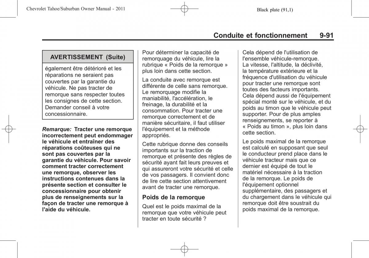 Chevrolet GMC Suburban X 10 manuel du proprietaire / page 401