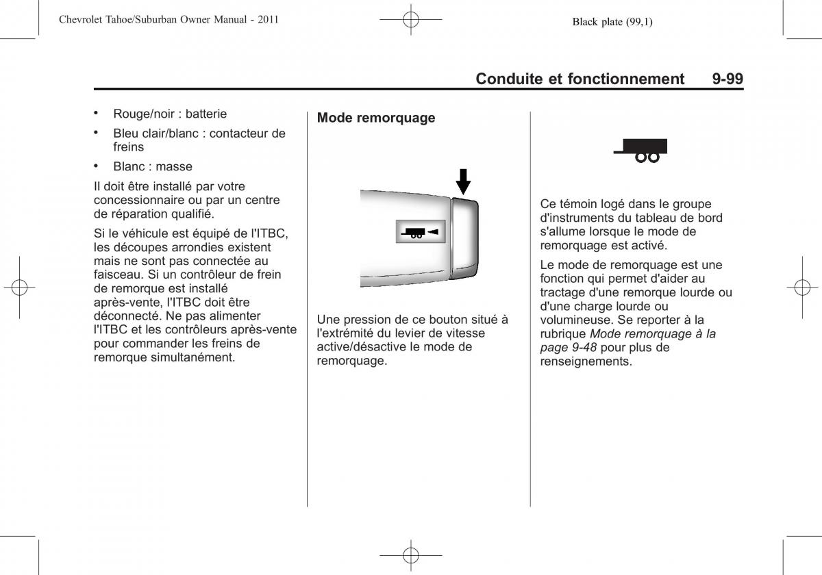 Chevrolet GMC Suburban X 10 manuel du proprietaire / page 409