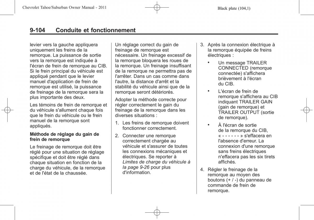 Chevrolet GMC Suburban X 10 manuel du proprietaire / page 414