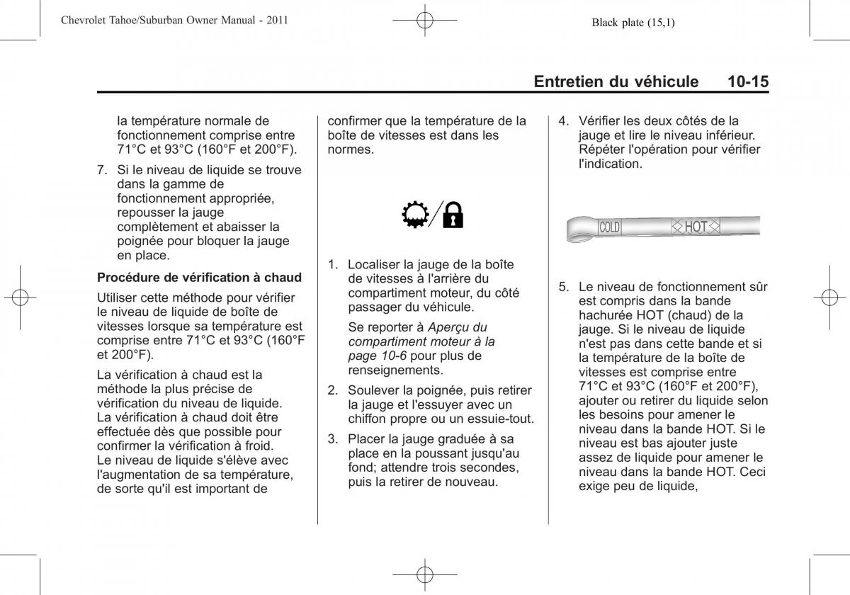 Chevrolet GMC Suburban X 10 manuel du proprietaire / page 437